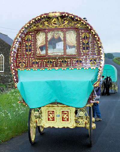 authentic Gypsy bowtop wagon