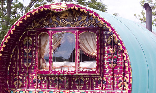 authentic Gypsy bowtop wagon