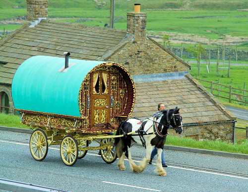 authentic Gypsy bowtop wagon