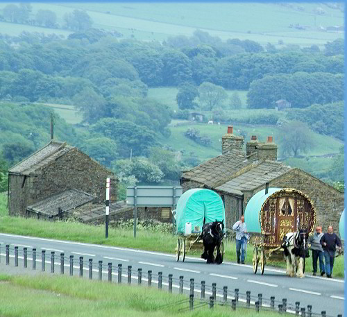 authentic Gypsy bowtop wagon